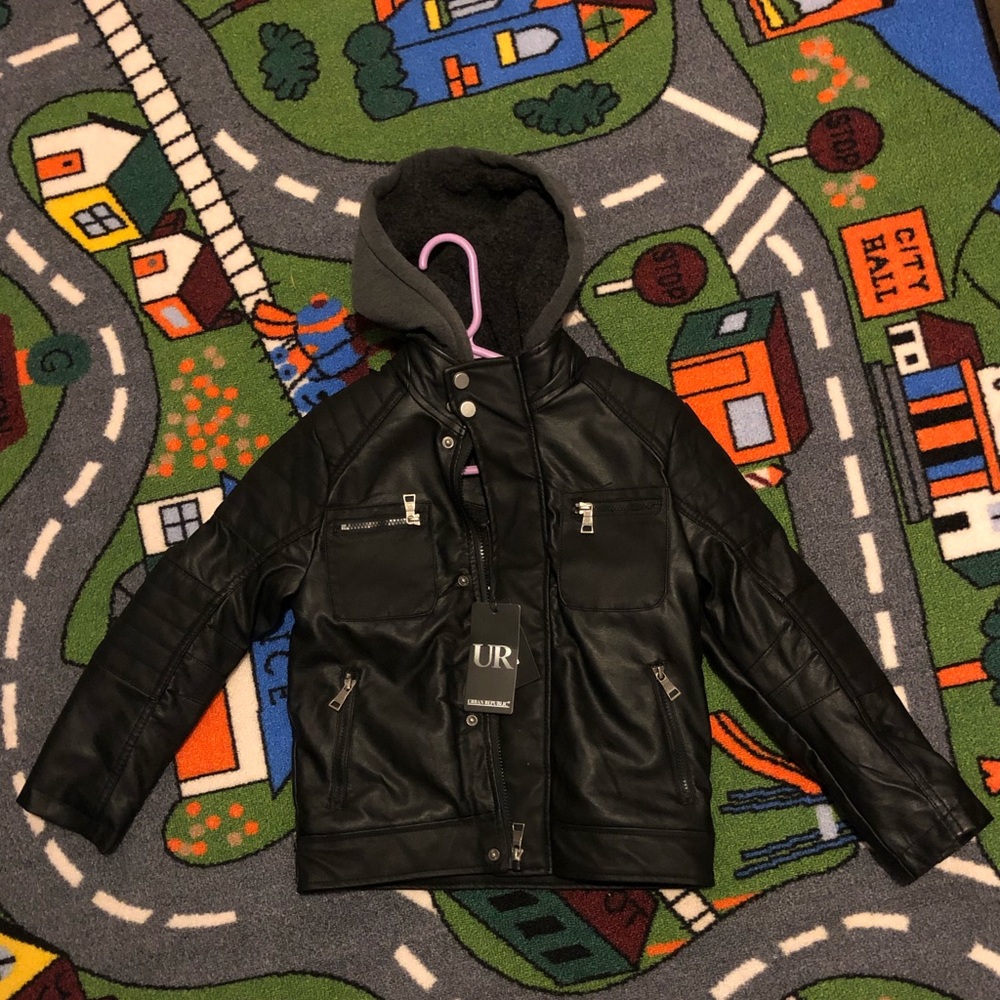 Urban Republic Moto Jacket Faux Fur Lining NWT